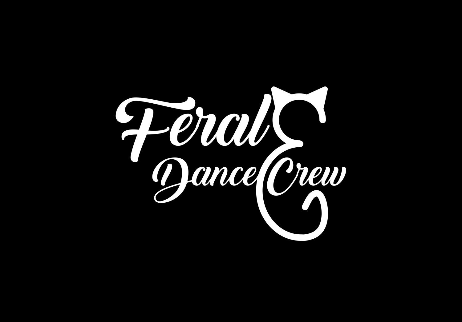 Feral Dance Crew White Logo