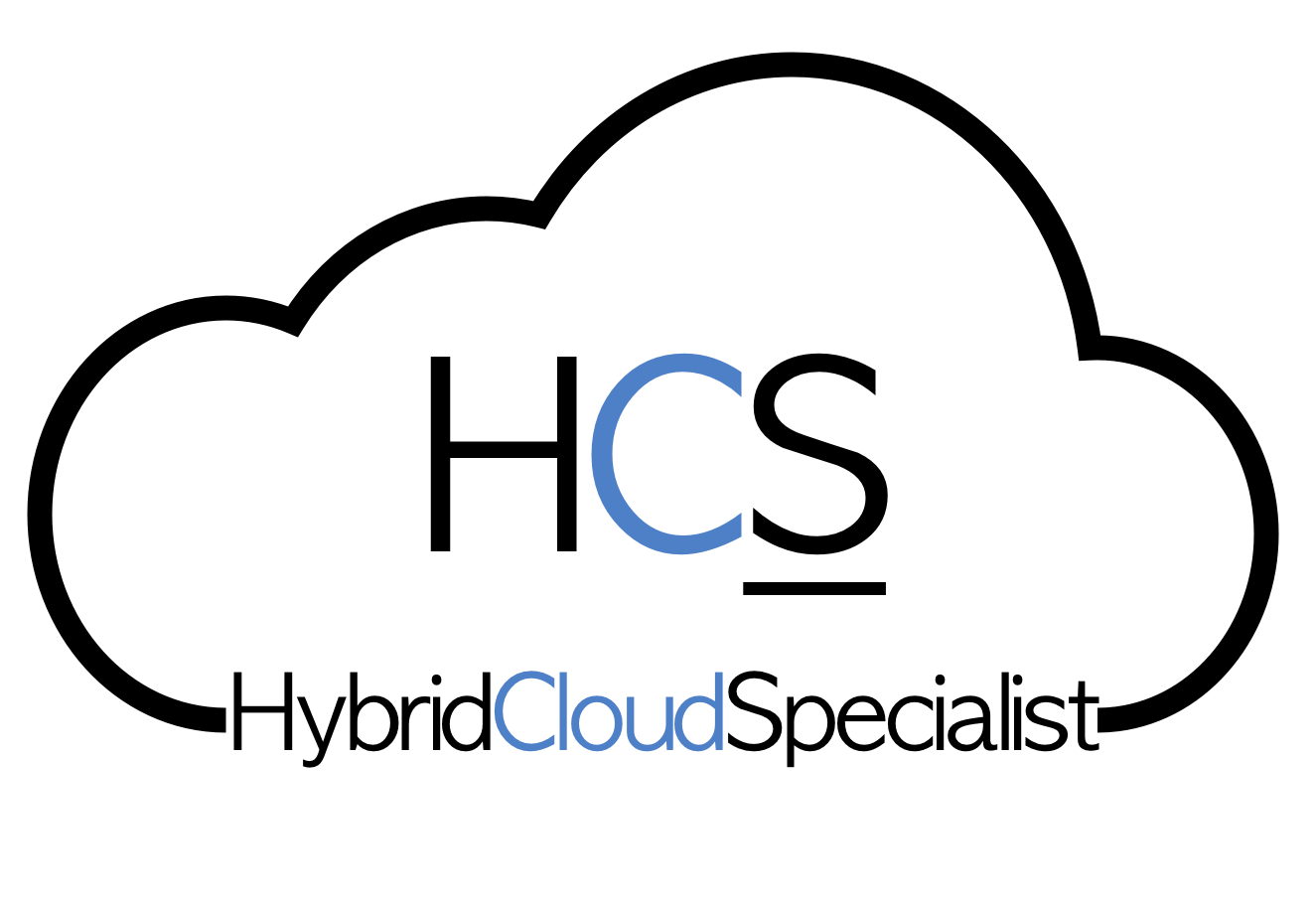 Hybrid Cloud Specialist Black Logo